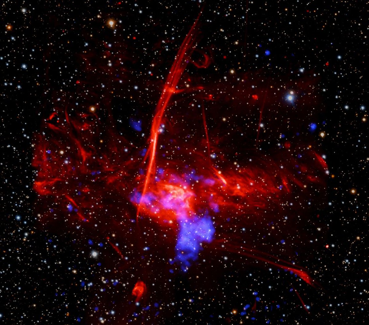 Possible supernova remains near the Milky Way's central black hole