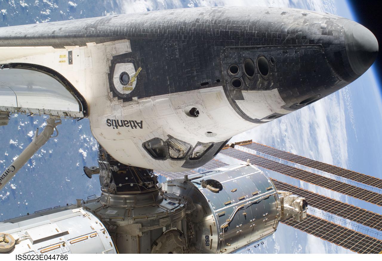 A spacewalk outside the ISS