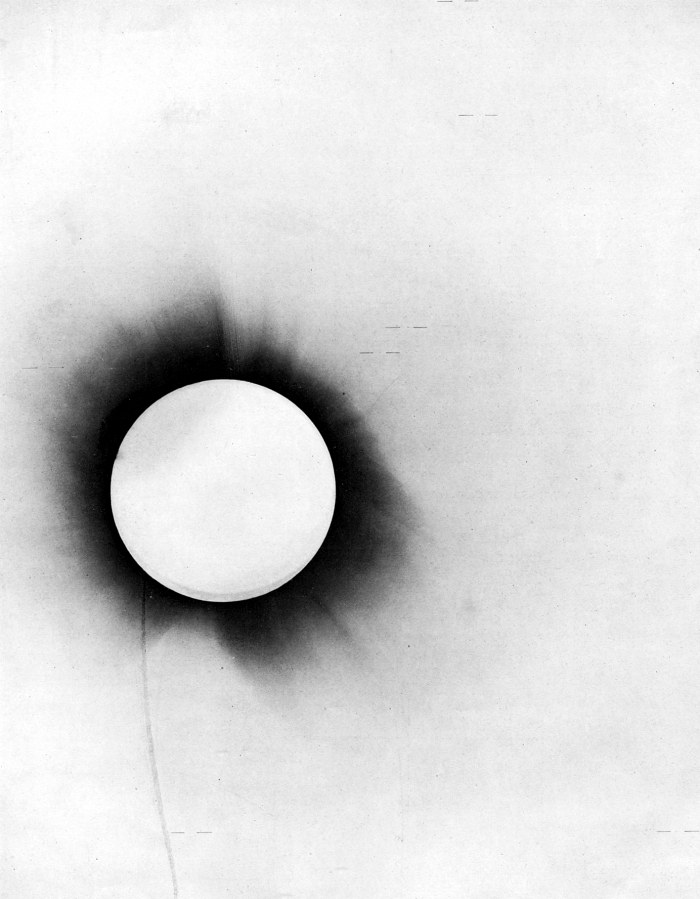 One of the 1919 solar eclipse photographic plates