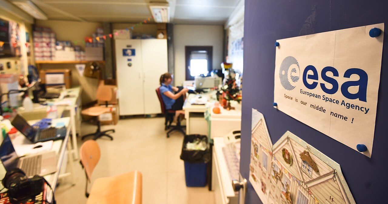 Inside the ESA lab at Concordia station, Antarctica