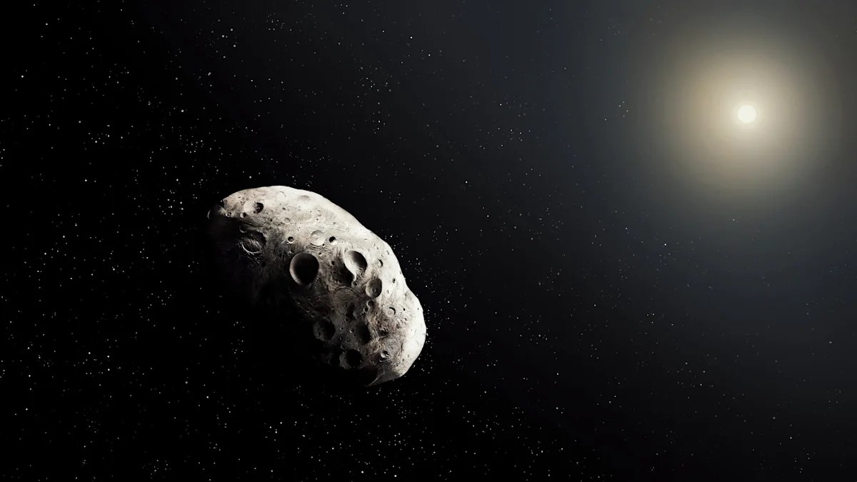 Artist concept of asteroid Kamoʻoalewa