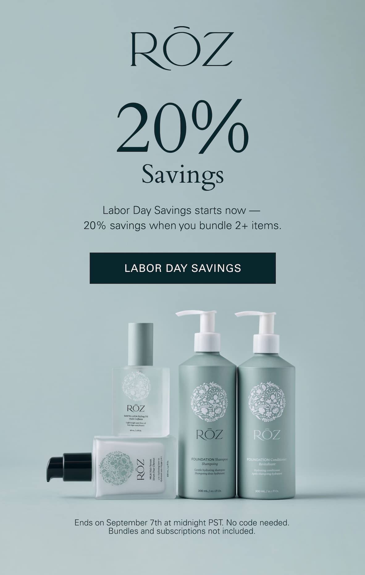 20% Savings | Labor Day Savings