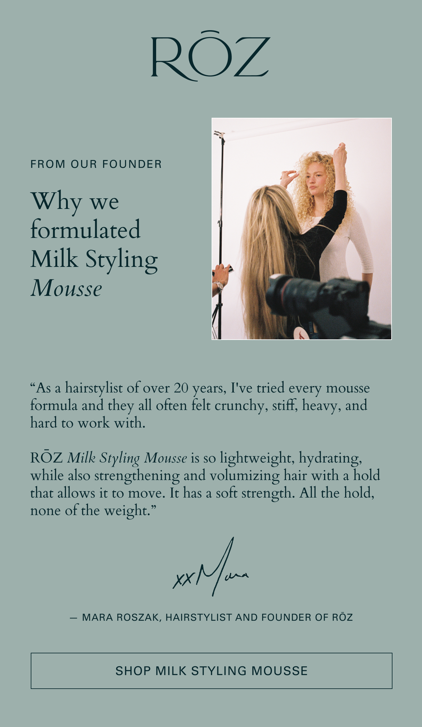 Why we formulated Milk Styling Mousse
