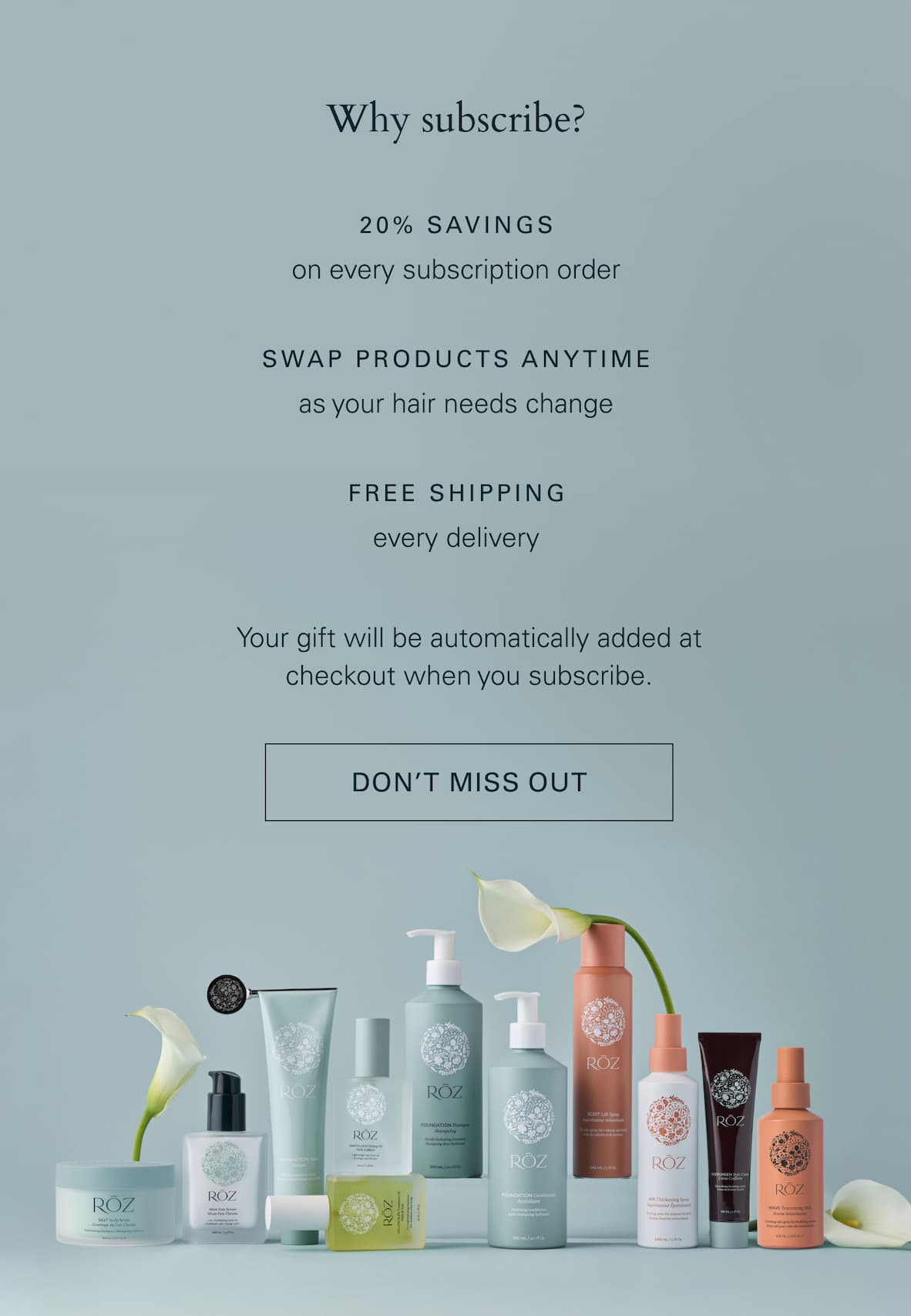 Free Salt Scrub Mini on subscriptions