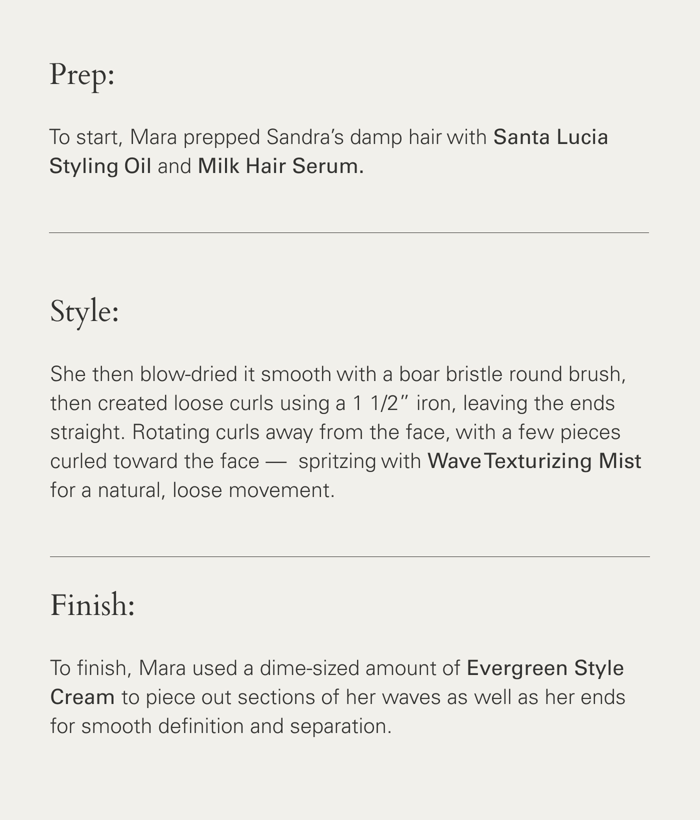 How-to steps for Sandra Bullock's waves