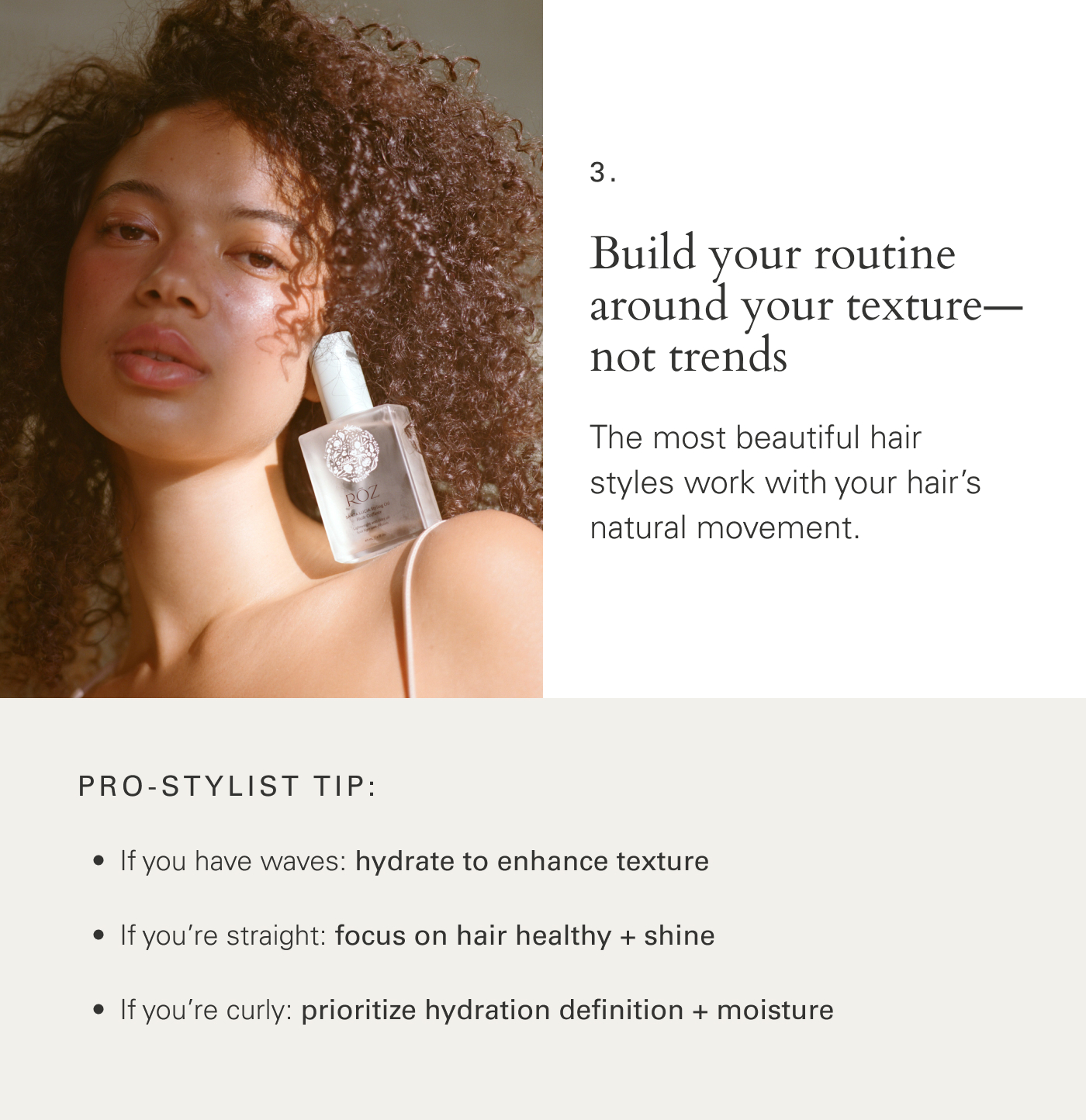 Working with your natural hair texture is key