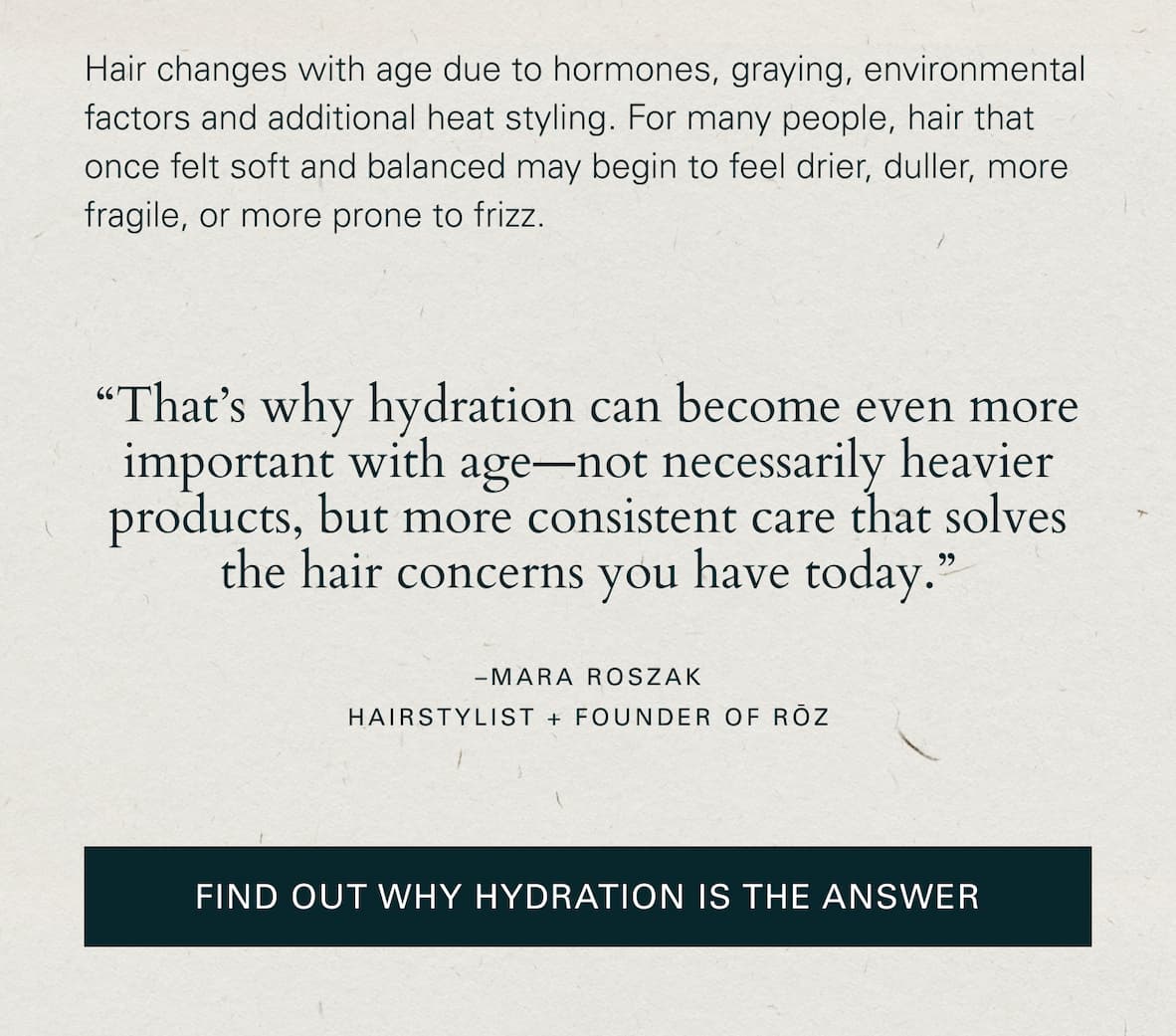 Find out why hydration is the answer