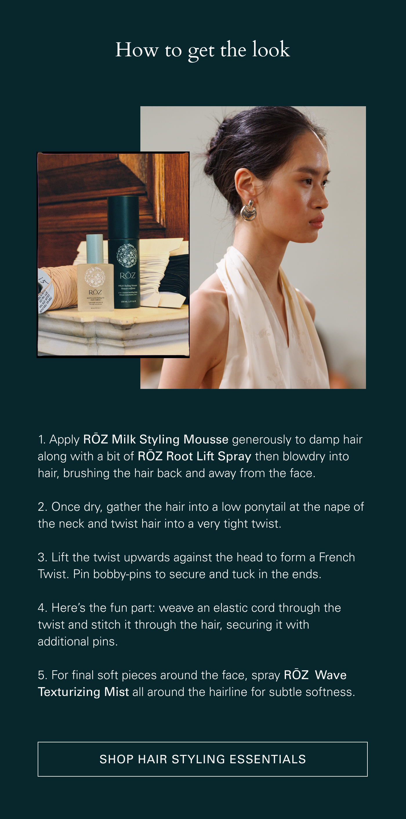Shop hair styling essentials