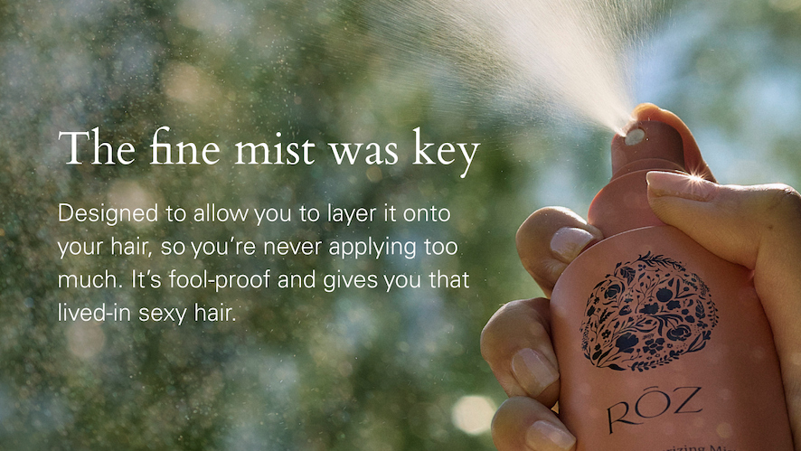 Fine mist was key