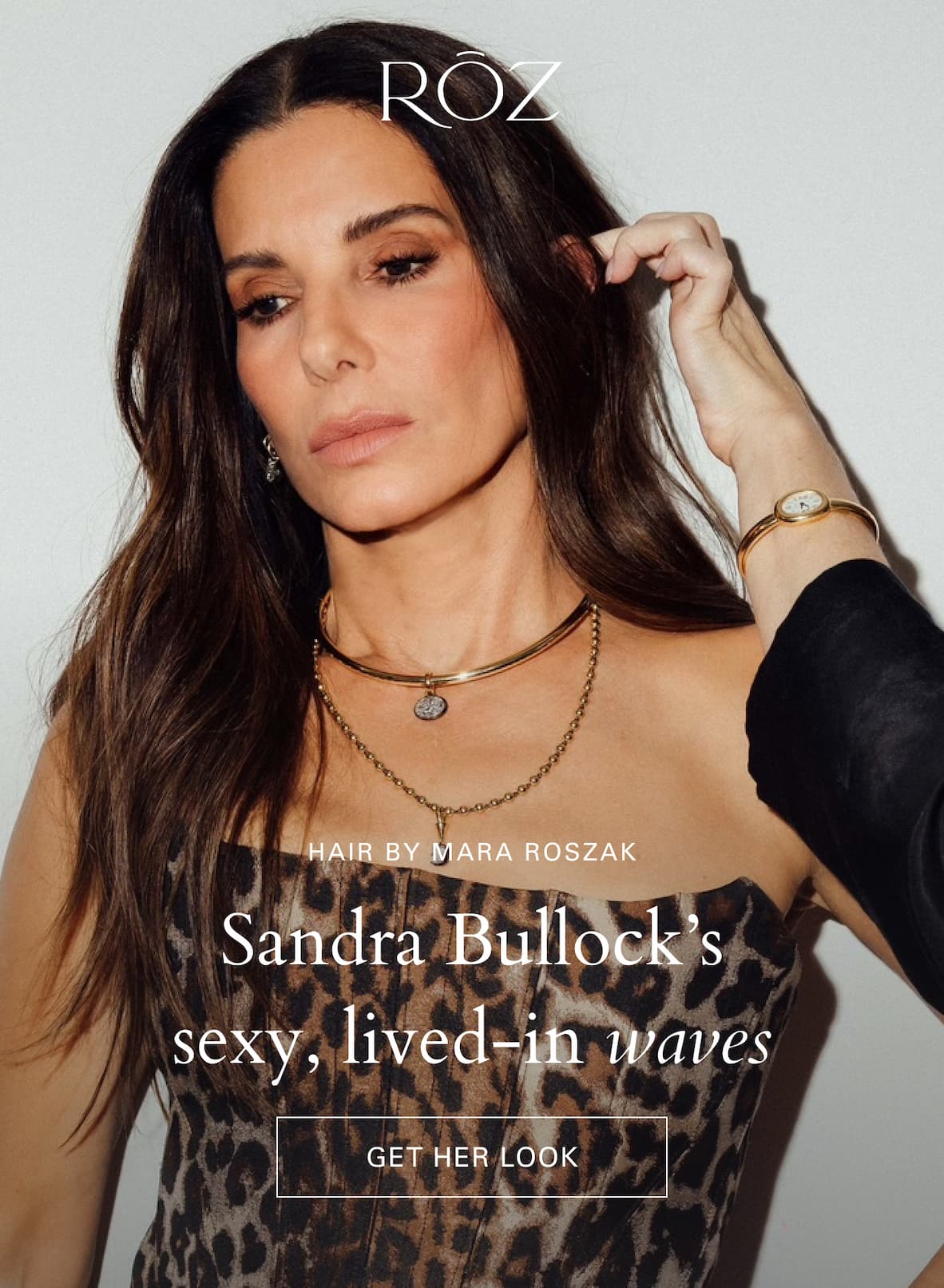 Sandra Bullock's sexy, lived-in waves by Mara Roszak