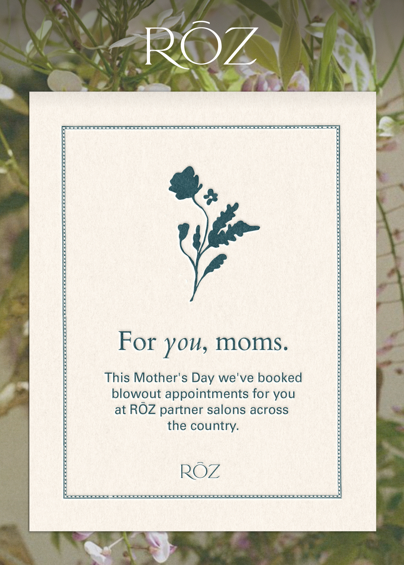 For you, moms.