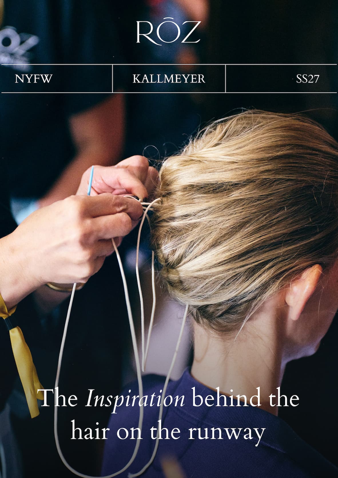 The inspiration behind the hair on the runway