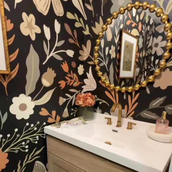 After wallpaper installation