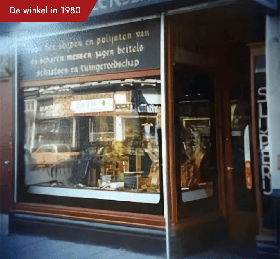 De winkel in 1980