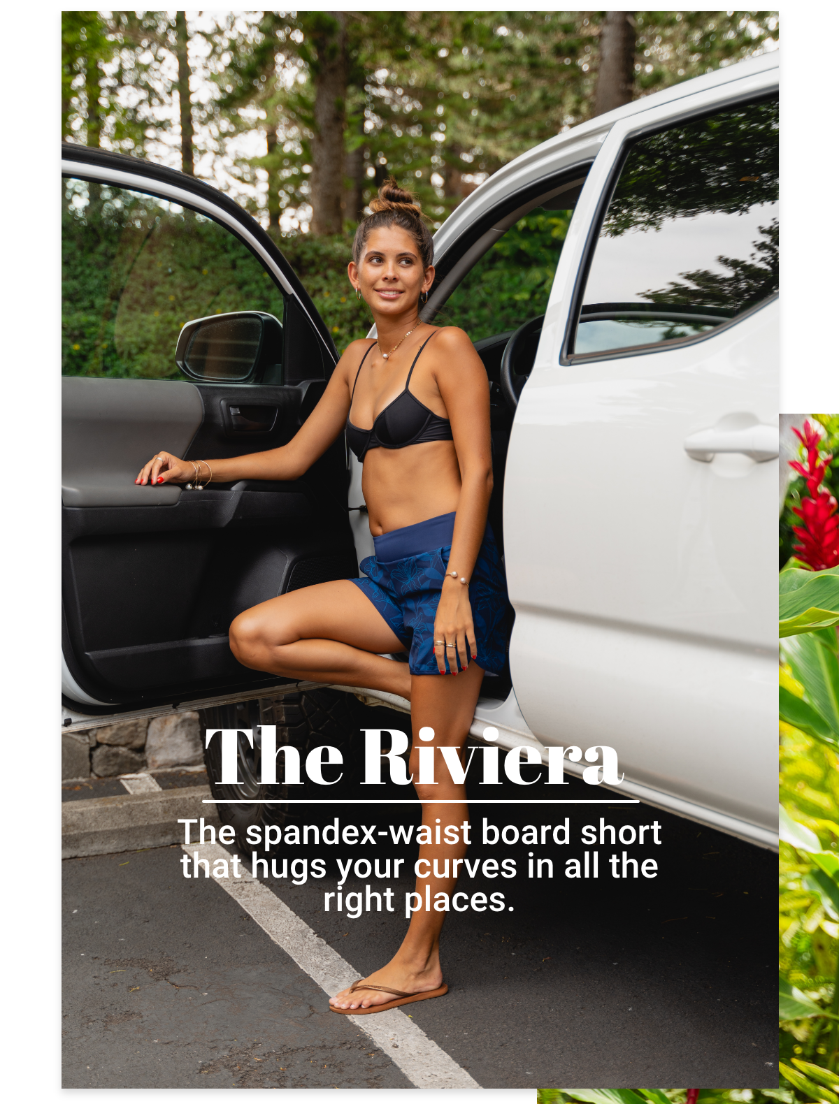 The Riviera - The spandex waist boardshort that hugs your curves in all the right places
