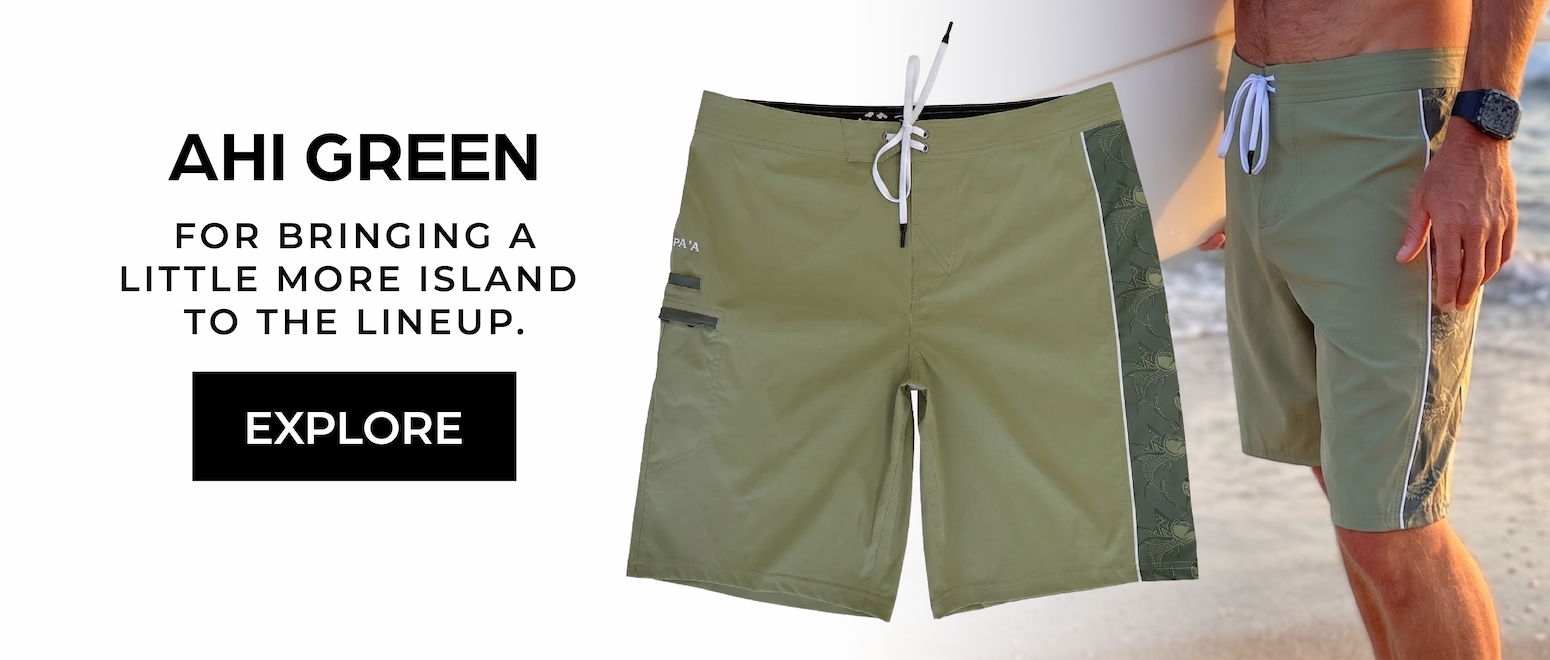 Ahi Green Fishing Boardshort