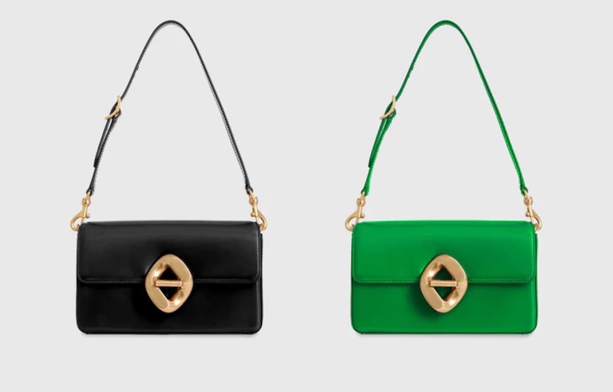 G Small Shoulder in Black & Green