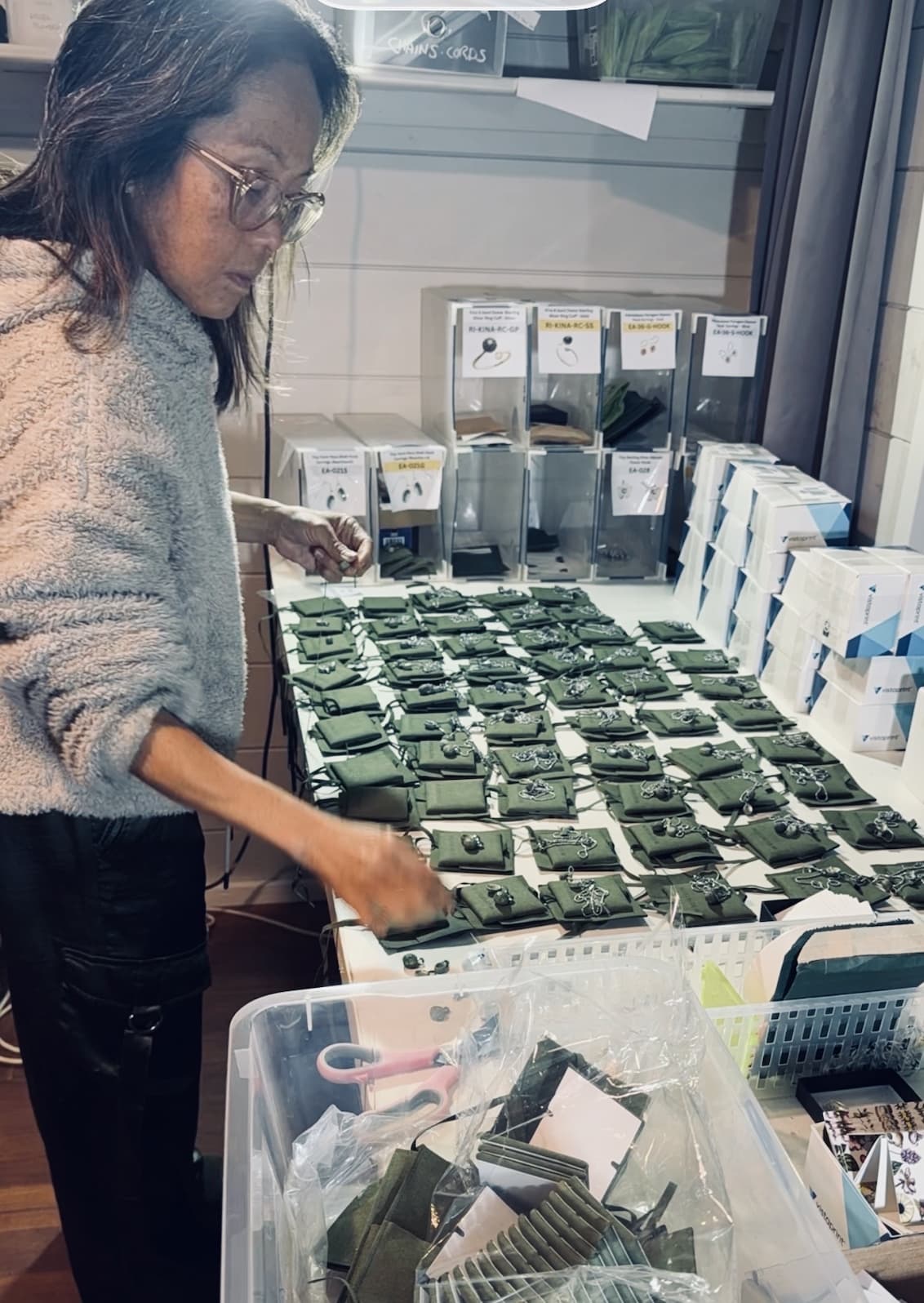 Packing orders at 5am