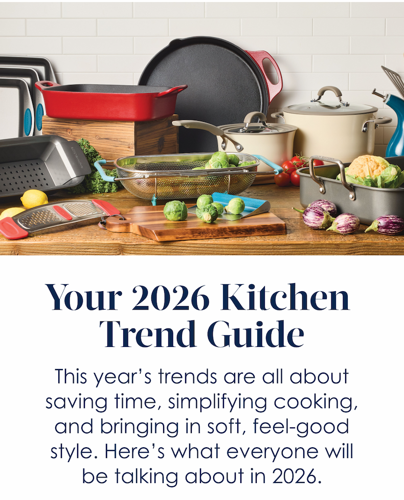 Your 2026 Kitchen Trend Guide! This year’s trends are all about saving time, simplifying cooking, and bringing in soft, feel-good style. Here’s what everyone will be talking about in 2026.