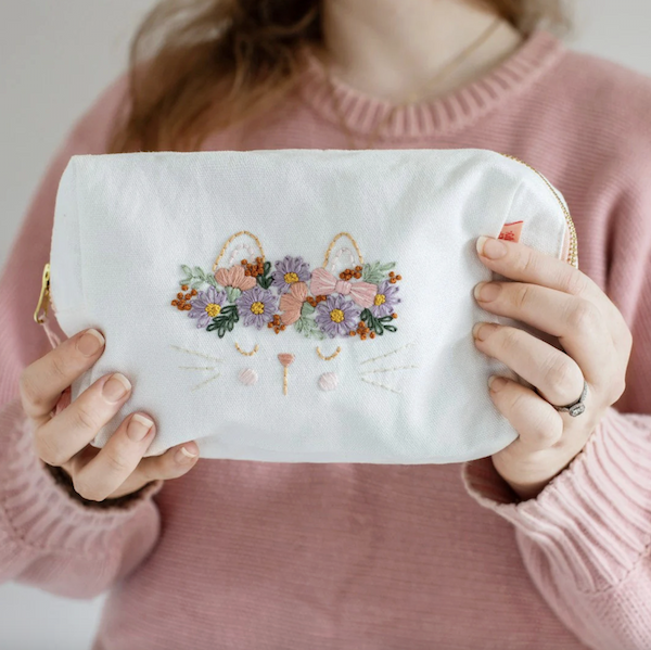 Flora the cat pencil case kit