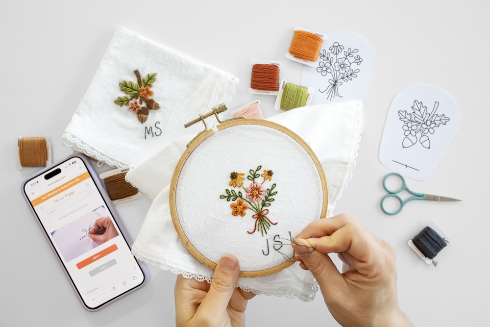 Personalized Fall Handkerchiefs