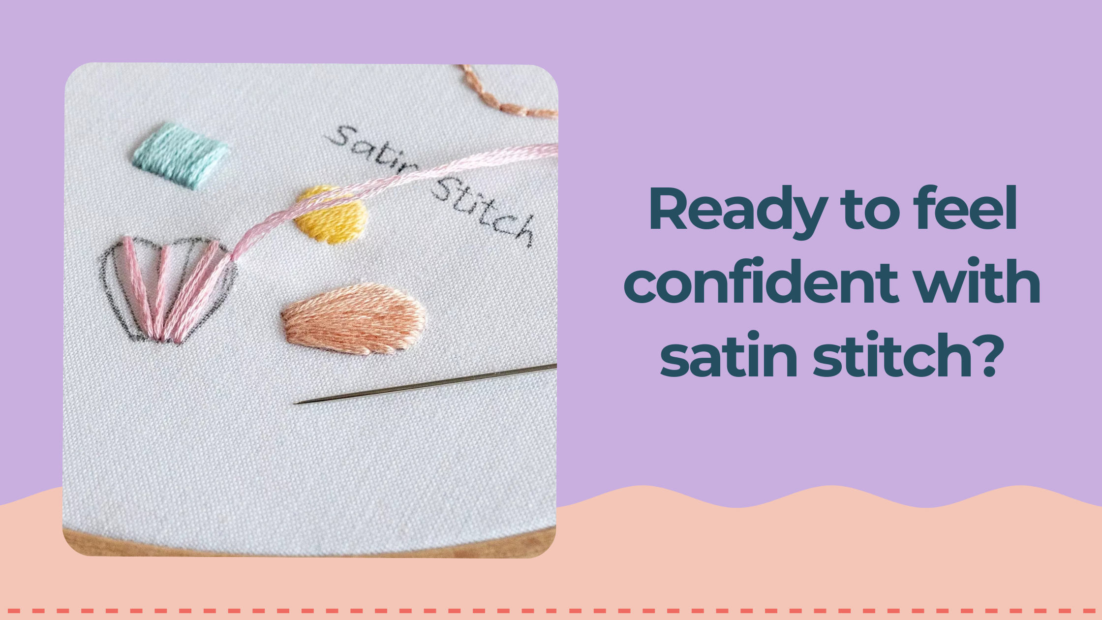 Learn the satin stitch