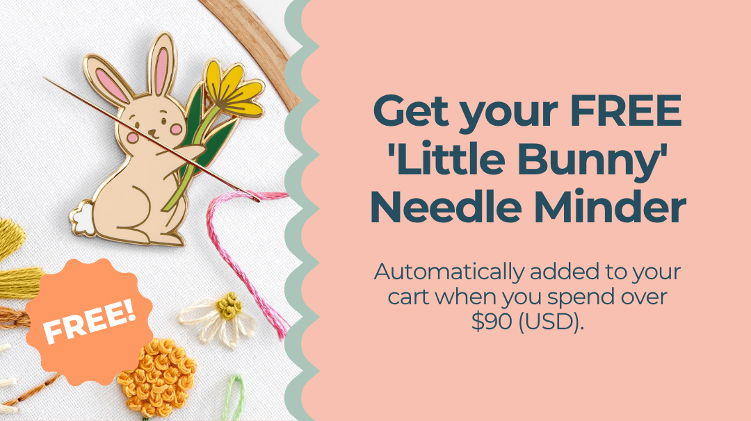 Get your free little bunny needle minder