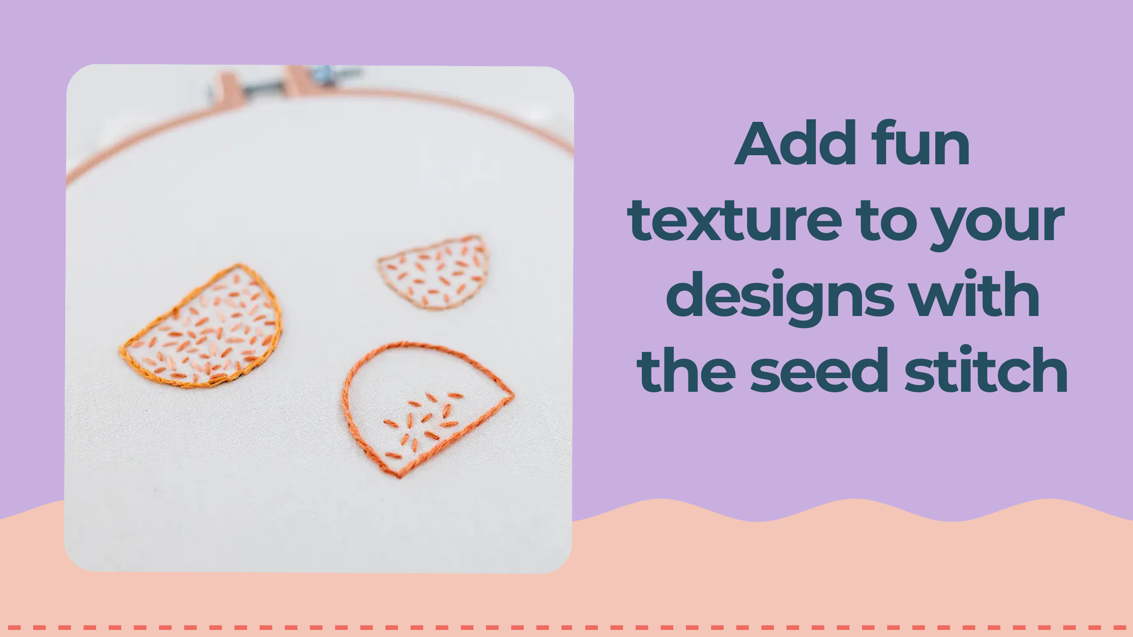 Learn how to do the Seed Stitch