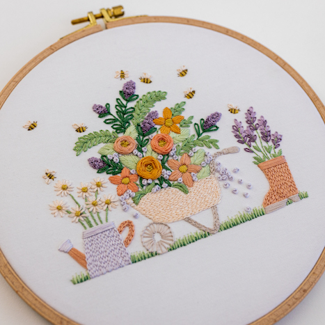 The Gardening Bee Embroidery Kit