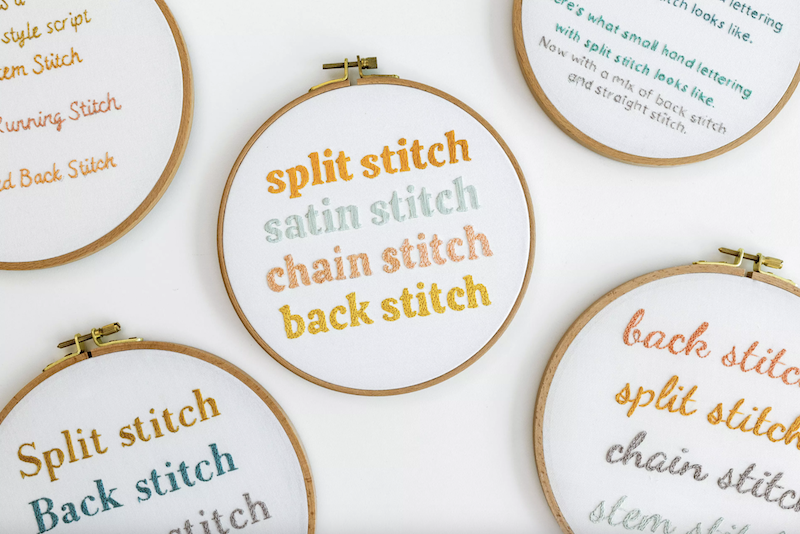 Tips for embroidering letters