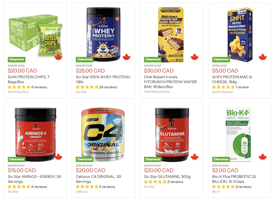 Lowest Prices for Supps in Canada