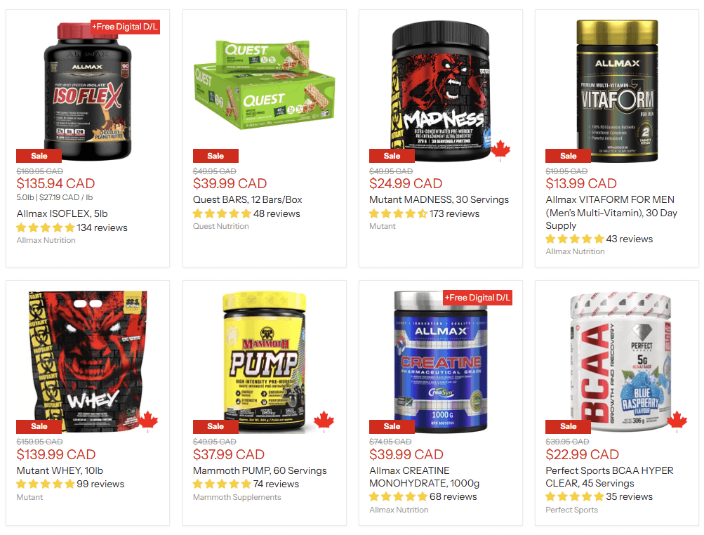Sale Page - Brand driven discounts for you to crush your goals