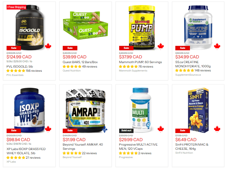 Sale Page - Brand driven discounts for you to crush your goals