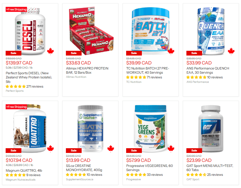 Sale Page - Brand driven discounts for you to crush your goals