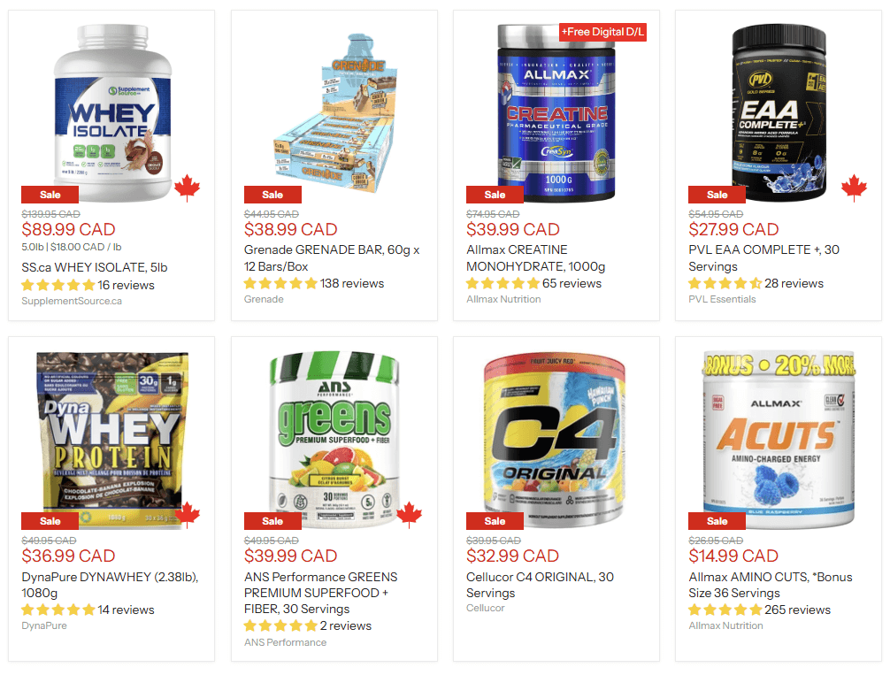 Sale Page - Brand driven discounts for you to crush your goals