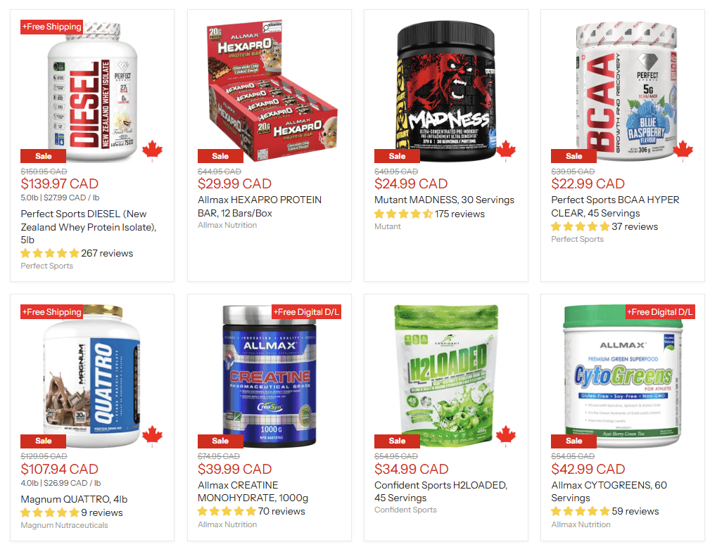 Sale Page - Brand driven discounts for you to crush your goals