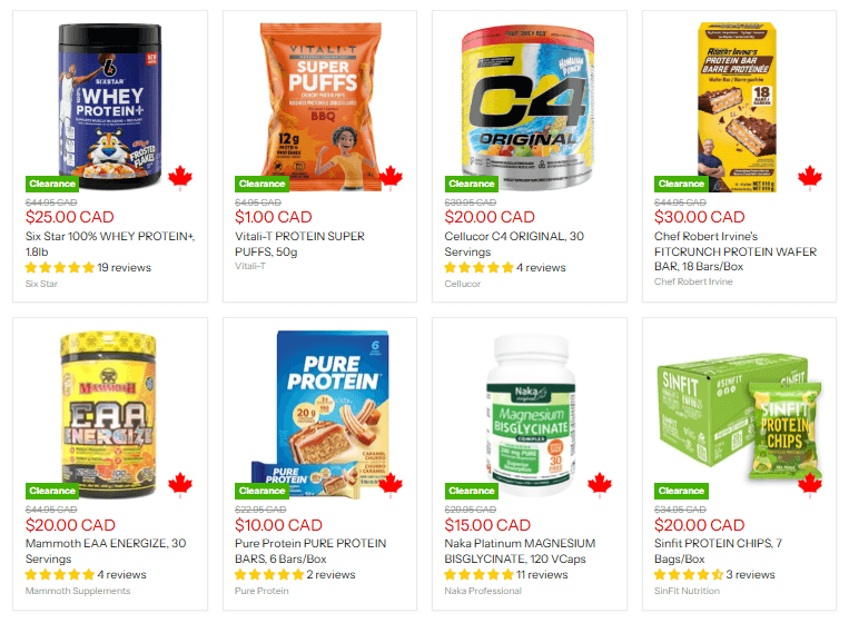 Lowest Prices for Supps in Canada