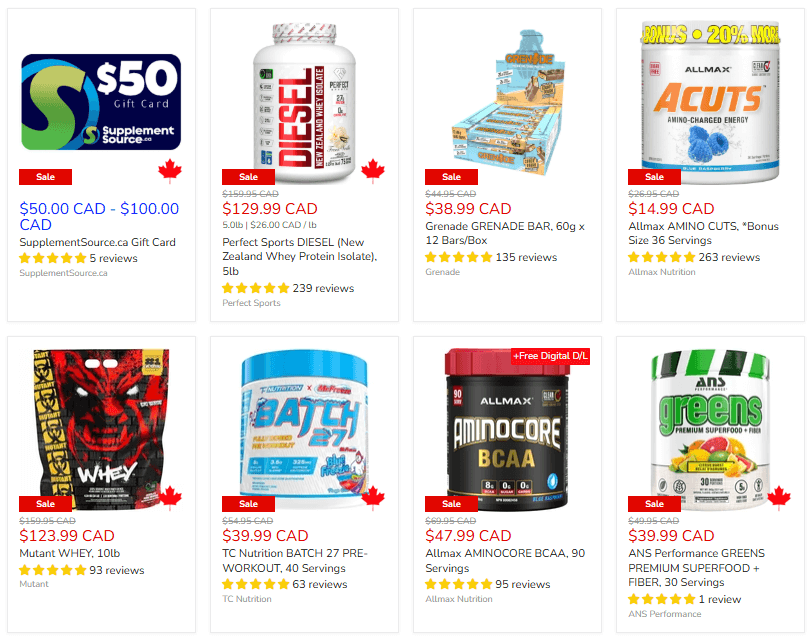 Sale Page - Brand driven discounts for you to crush your goals