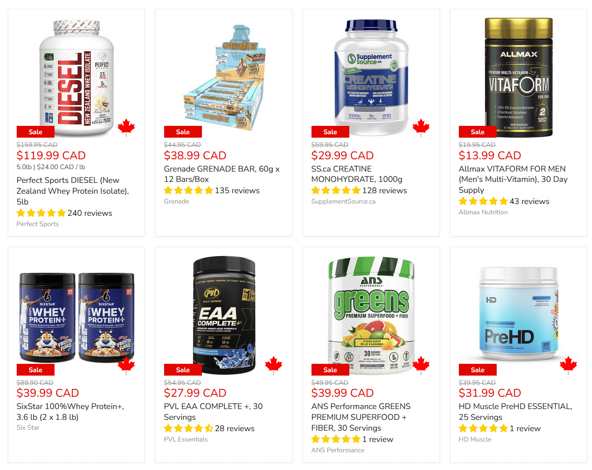 Sale Page - Brand driven discounts for you to crush your goals