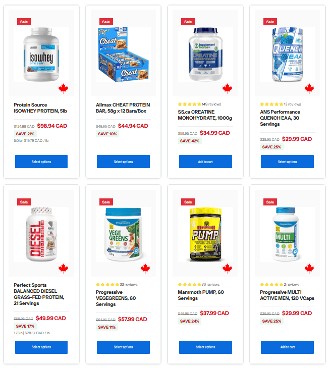 Sale Page - Brand driven discounts for you to crush your goals