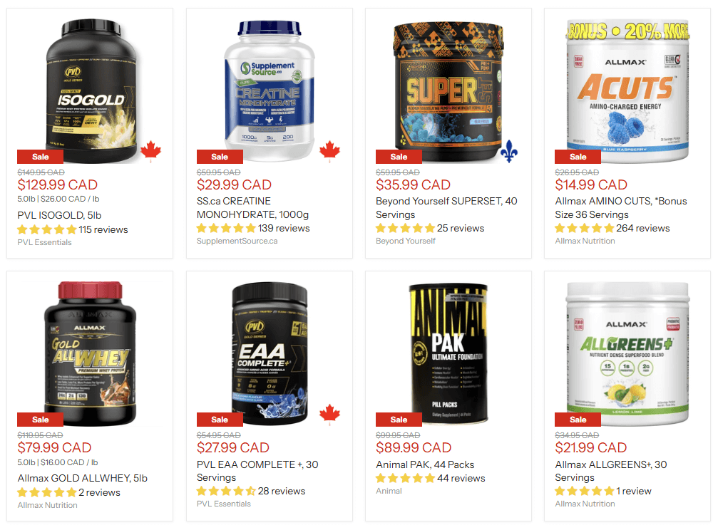 Sale Page - Brand driven discounts for you to crush your goals