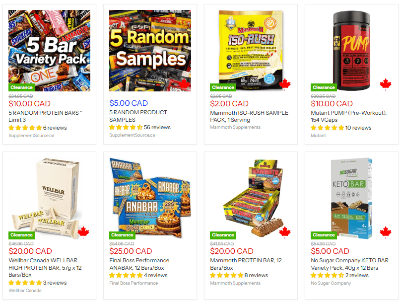 Lowest Prices for Supps in Canada