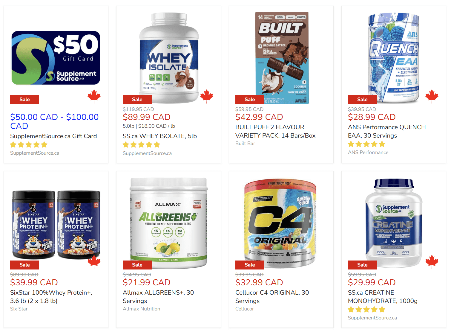 Sale Page - Brand driven discounts for you to crush your goals