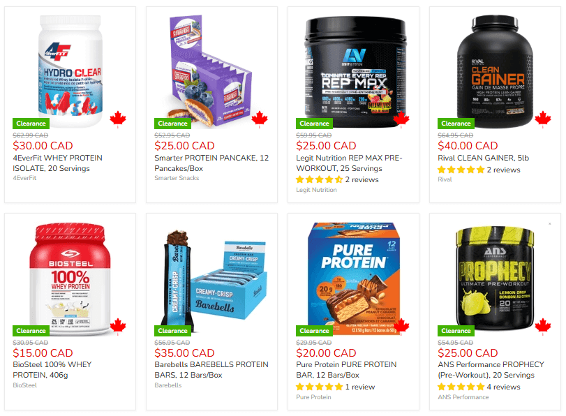 Clearance Supps - the BEST deals in Canada