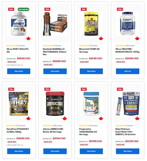 Sale Page - Brand driven discounts for you to crush your goals