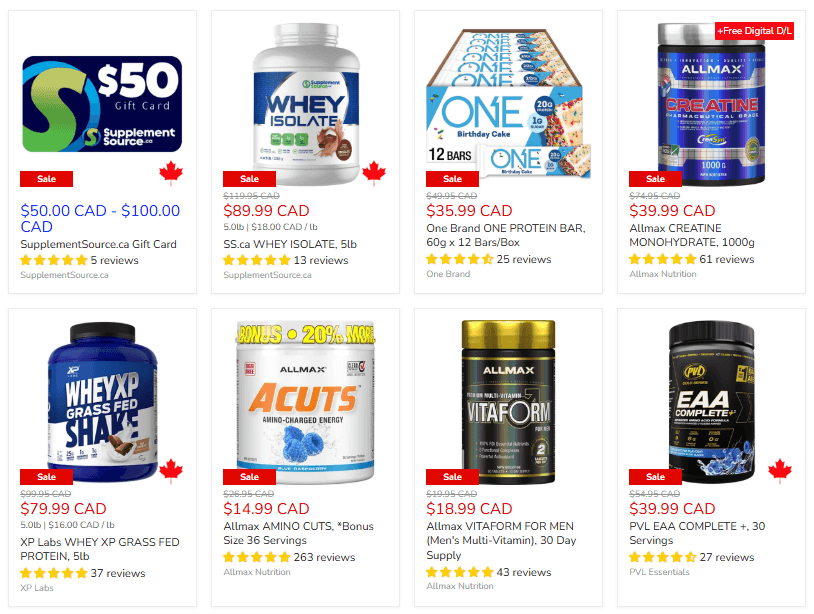 Sale Page - Brand driven discounts for you to crush your goals