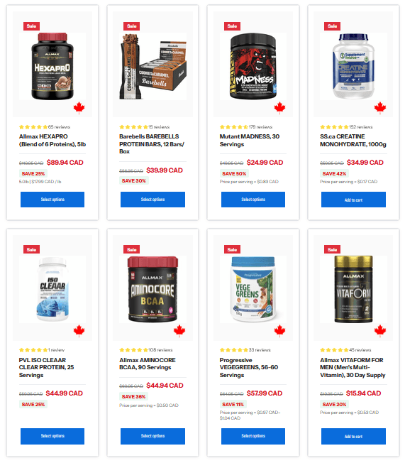 Sale Page - Brand driven discounts for you to crush your goals