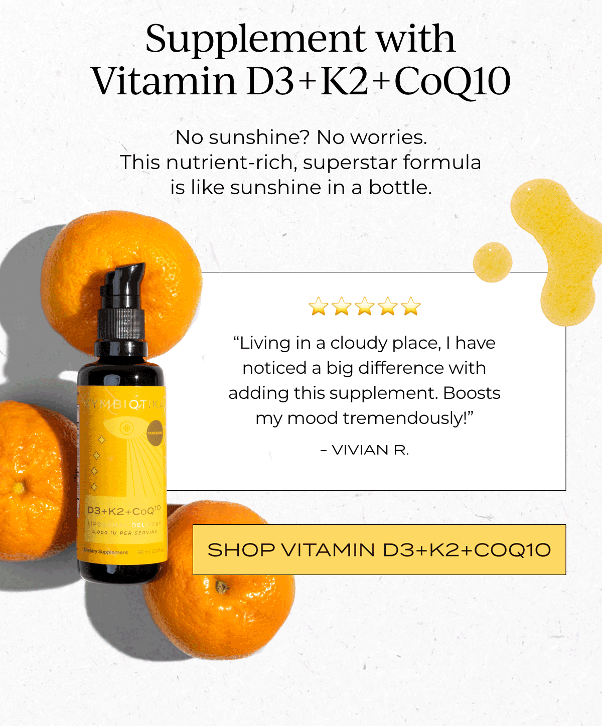 Supplement with Vitamin D3+ K2 + CoQ10