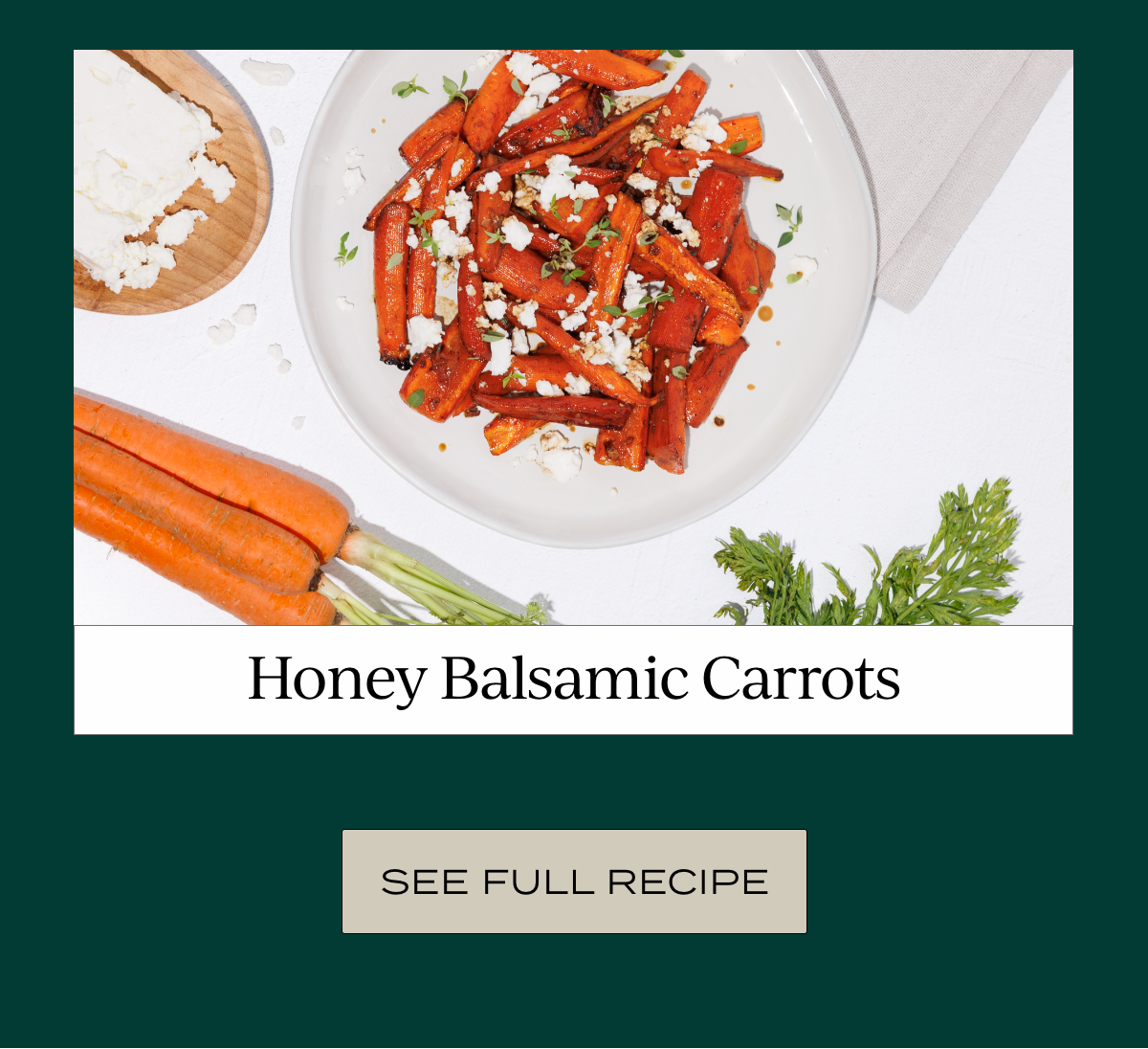 Honey Balsamic Carrots Reel