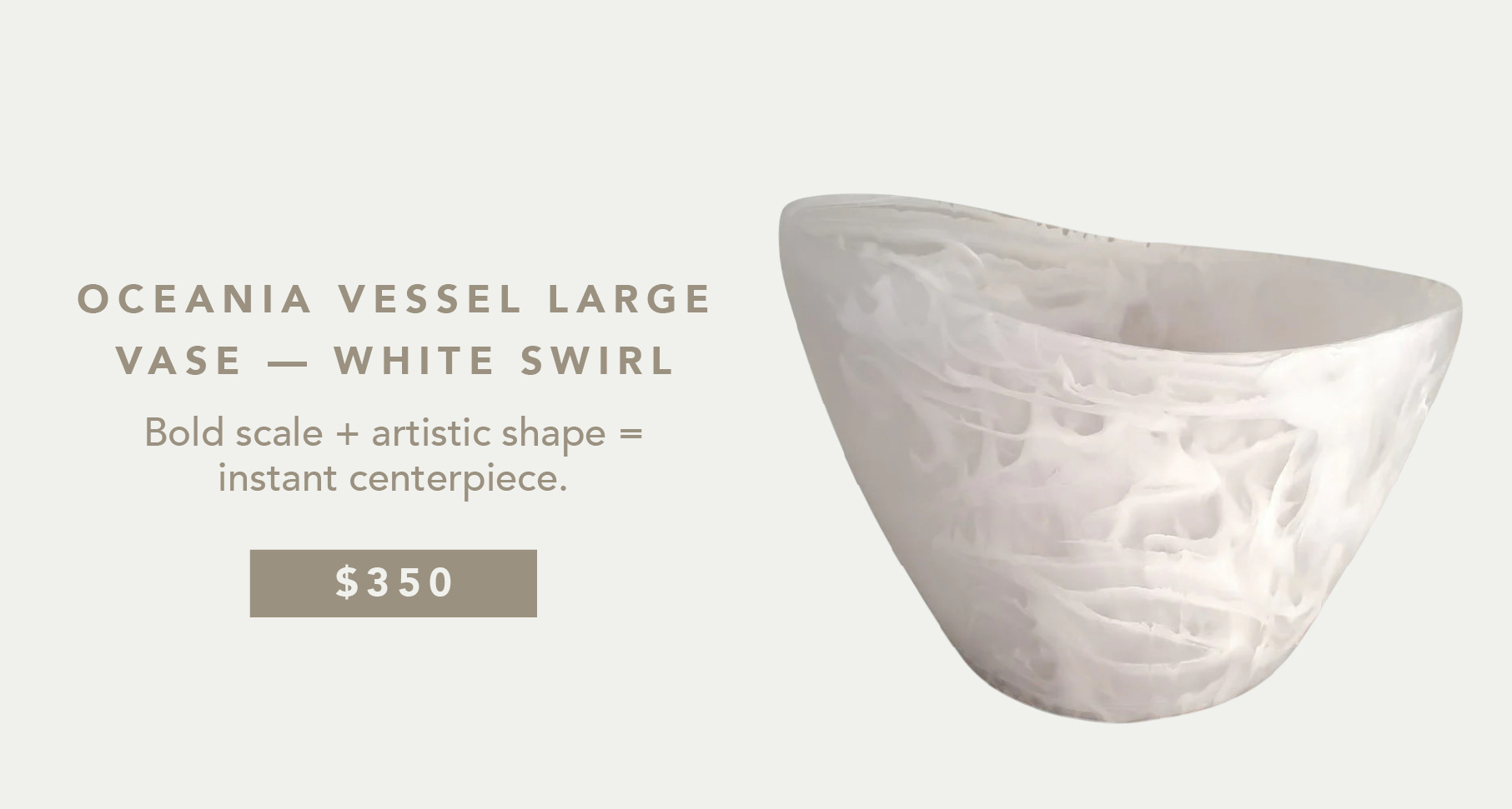 an image of a vase with a white swirl on it
